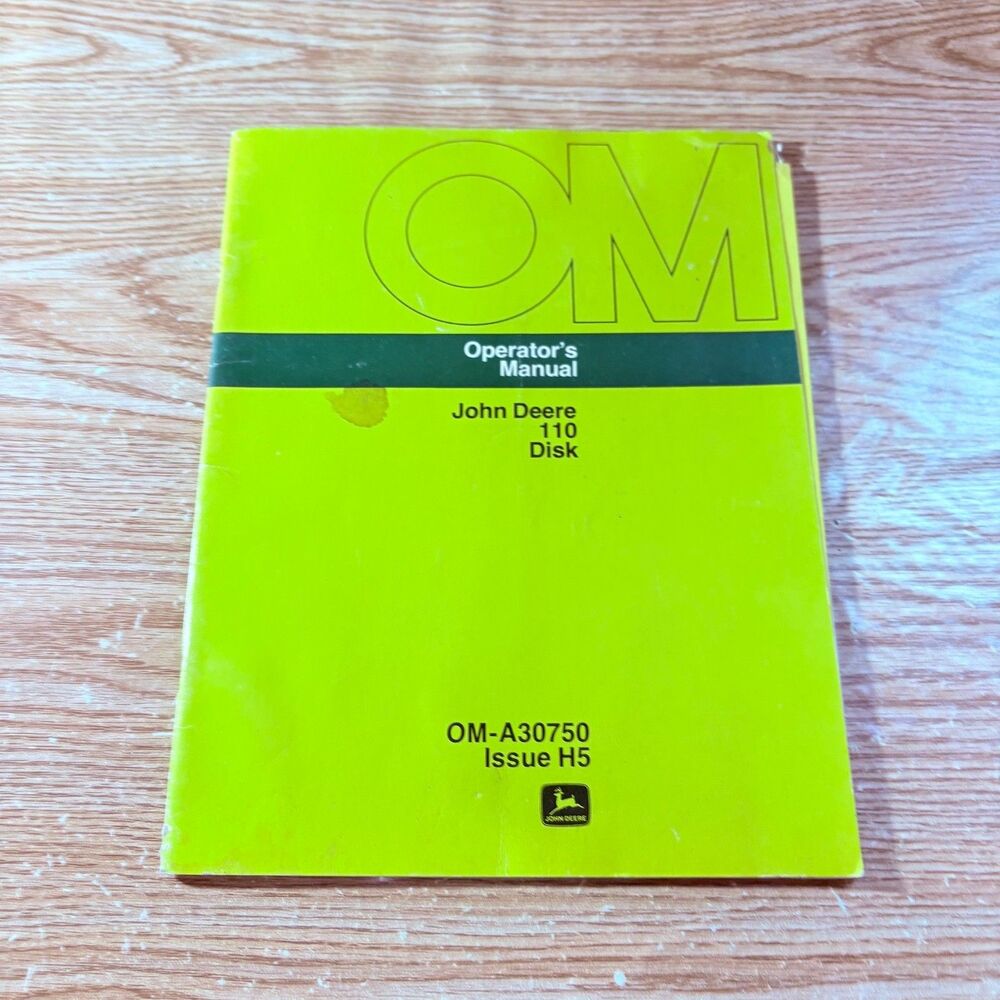 John Deere 4430 Tractor Owner's Operator's Manual OM